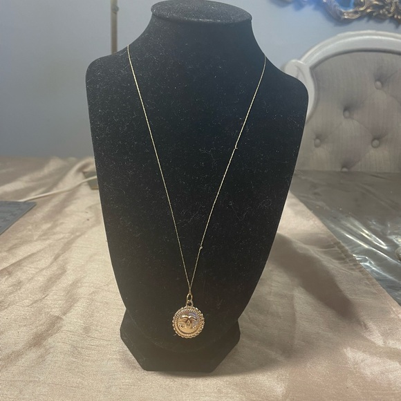 Jewelry - Stamped Chanel Upcycled Gold Pendant Necklace Chanel